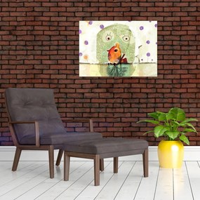 Kép - Egy madár lelke (üvegen) (70x50 cm)