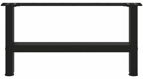 2 db fekete acél dohányzóasztal láb 70 x (30-31) cm