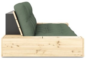 Zöld kinyitható kanapé 244 cm Base – Karup Design