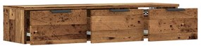fali szekrény Régi fa 102x30x20 cm Gépelt fa