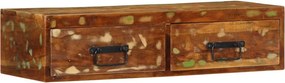 vidaXL tömör újrahasznosított falra szerelhető TV-szekrény 80x30x19 cm