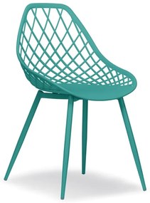 CHICO szék Türkizkék - modern, áttört, a konyhába / a kertbe / kávézóba