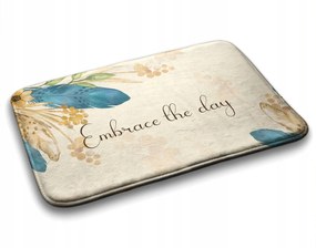 Nedvszívó fürdőszobaszőnyeg Virágok és tollak 90x60 cm