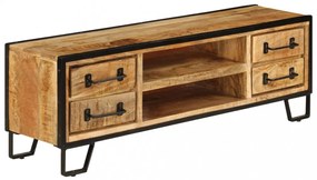 tömör mangófa TV-szekrény 120 x 30 x 40 cm
