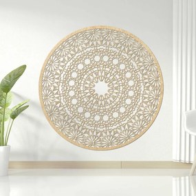 Fából készült mandala a falon | POIET