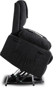 FENIX elektromos masszázsfotel felállás segítő funkcióval fekete