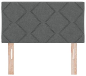 LED Fejtámla Gyémánt Blokk Mintázat Sötétszürke 80 cm Szövet