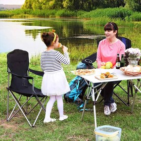 NOMAD kempingszékek, 2 db-os szett, fekete SongmicsHome