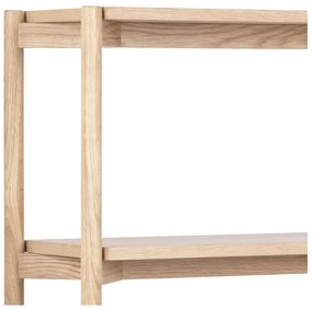 Natúr színű könyvespolc tölgyfa dekorral 86x160x30 cm Braidwood – Actona