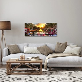 Kép - Napkelte Amszterdamban (120x50 cm)