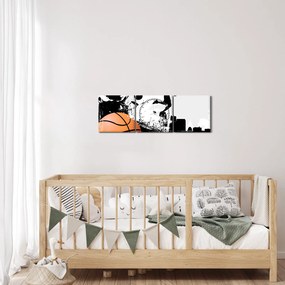 Kép - Kosárlabdázó (órával) (90x30 cm)