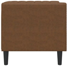 barna művelúr Chesterfield kanapéfotel