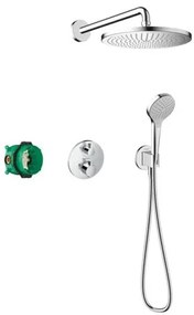 Zuhanyrendszer Hansgrohe Croma termosztatikus csapteleppel króm 27954000