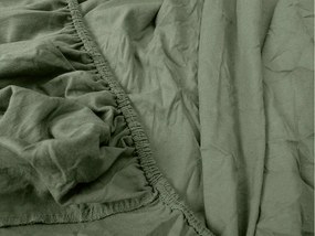Jersey lepedő EXKLUZÍV sötétzöld 140x200cm, 100% pamut