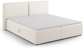 KrĂ©mszĂnƱ ĂĄgynemƱtartĂłs boxspring ĂĄgy 160x200 cm Arendal â Cosmopolitan Design