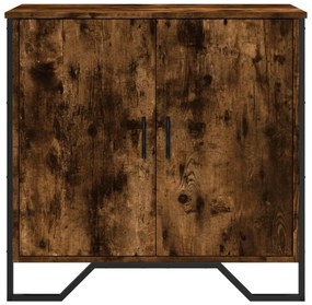 sonoma tölgy színű szerelt fa tálalószekrény 78 x 35,5 x 74,5cm