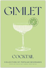Poszterek 40x60 Ital Gimlet Alkoholos koktél