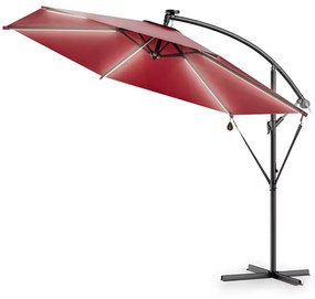 Deuba LED napernyő Mali Ø330 cm - piros