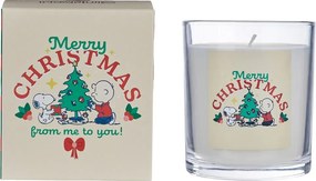 PEANUTS gyertya üvegben 9cm , Snoopy és Charlie