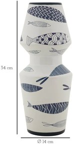 Váza hal dupla ø 14x34cm