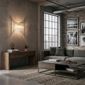 Ideal Lux - Fali kristály lámpa CARLTON 3xE14/40W/230V arany