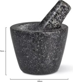 Cole & Mason - Gránit mozsár mozsártörővel GRANITE á. 10 cm