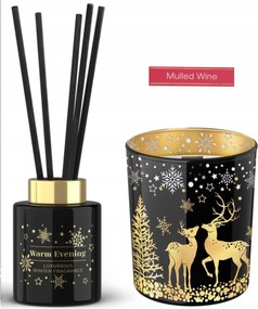 Meleg Este szett Forralt boros gyertya 200g illatosító 100ml