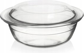 Hőálló Edény Üveg Forma Sütőfedéllel 2,2L