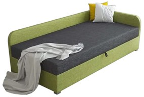 UNO kárpitozott ágy + ágyrács + matrac, 90x200, sawana05/35, jobb sarok