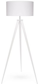 Kiki állólámpa fehér fém lábakkal és fehér lámpaernyővel - Bonami Essentials