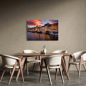 Kép - Nyhavn, Koppenhága (90x60 cm)