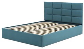 TORES kárpitozott ágy matrac nélkül (160x200 cm) Türkiz