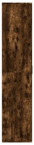füstös tölgy színű szerelt fa cipőszekrény 80 x 39 x 178 cm