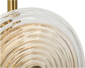 Aranyszínű állólámpa üveg búrával (magasság 170 cm) Venice – Mauro Ferretti