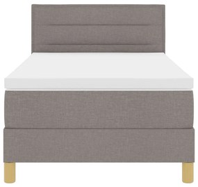 Box Spring Ágy Matraccal és LED Topszín 80x200 cm Textil