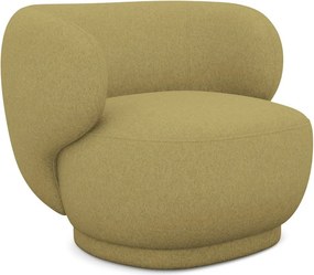 Mustársárga fotel Hina – Makamii