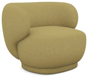 Mustársárga fotel Hina – Makamii