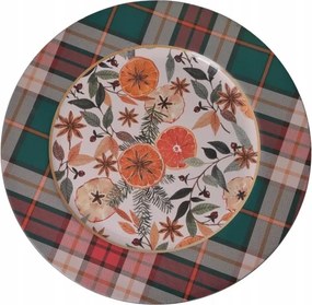 Kockás tányér gyümölcsökkel