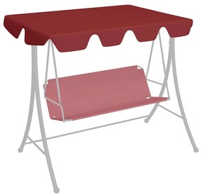 bordó csere ponyva kerti hintaágyhoz 150/130 x 105/70 cm