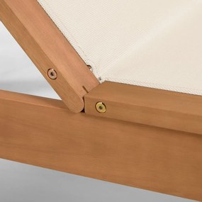 Caterin bézs eukaliptuszfa kerti napozóágy - Kave Home
