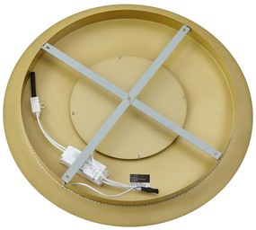 Modern mennyezeti lámpa arany 60 cm LED-del, 3 fokozatban dimmelhető - Morning