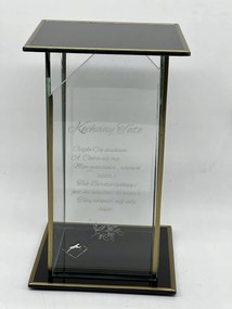 Személyre Szabott Ferde Üveg Anya Nagy Fekete Arany Teljes Üveg 1 Db