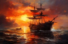 Poszter 91,5x60cm Tűz a vízen