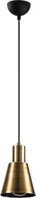 Kem függőlámpa, fekete-arany
