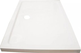 Modena Slim aszimmetrikus szögletes akril zuhanytálca, 80x120x5,5 cm-es méretben