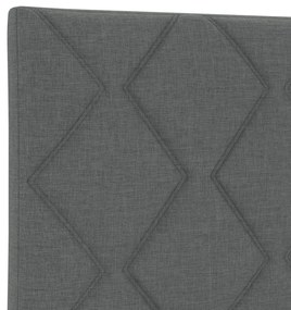 LED Fejtámla Gyémánt Blokkok Design Sötétszürke 160 cm Szövet