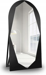 Riolit organikus tükör álló féloszlopos fekete Mdf keretben 50x170