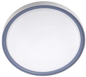LED mennyezeti lámpa 18W, 230V, 30 cm átmérő, fehér/szürke
