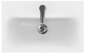 Cersanit S801-227-DSM - MODUO SLIM falra szerelhető fürdőszobai szekrény mosdóval, fehér