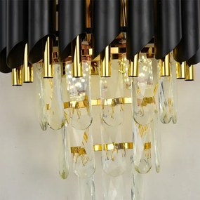 Brilagi - ECLIPSE fali lámpa 2xE14/10W/230V fekete/arany